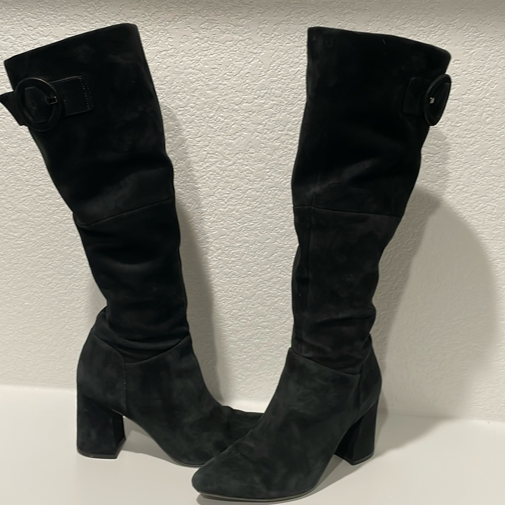 Naturalizer Hollace leather upper boot. 7.5 worn very little. Beautiful black!